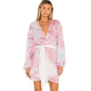 Retrofête Gabrielle Sequin Robe Dress Marble Pink Size XS
